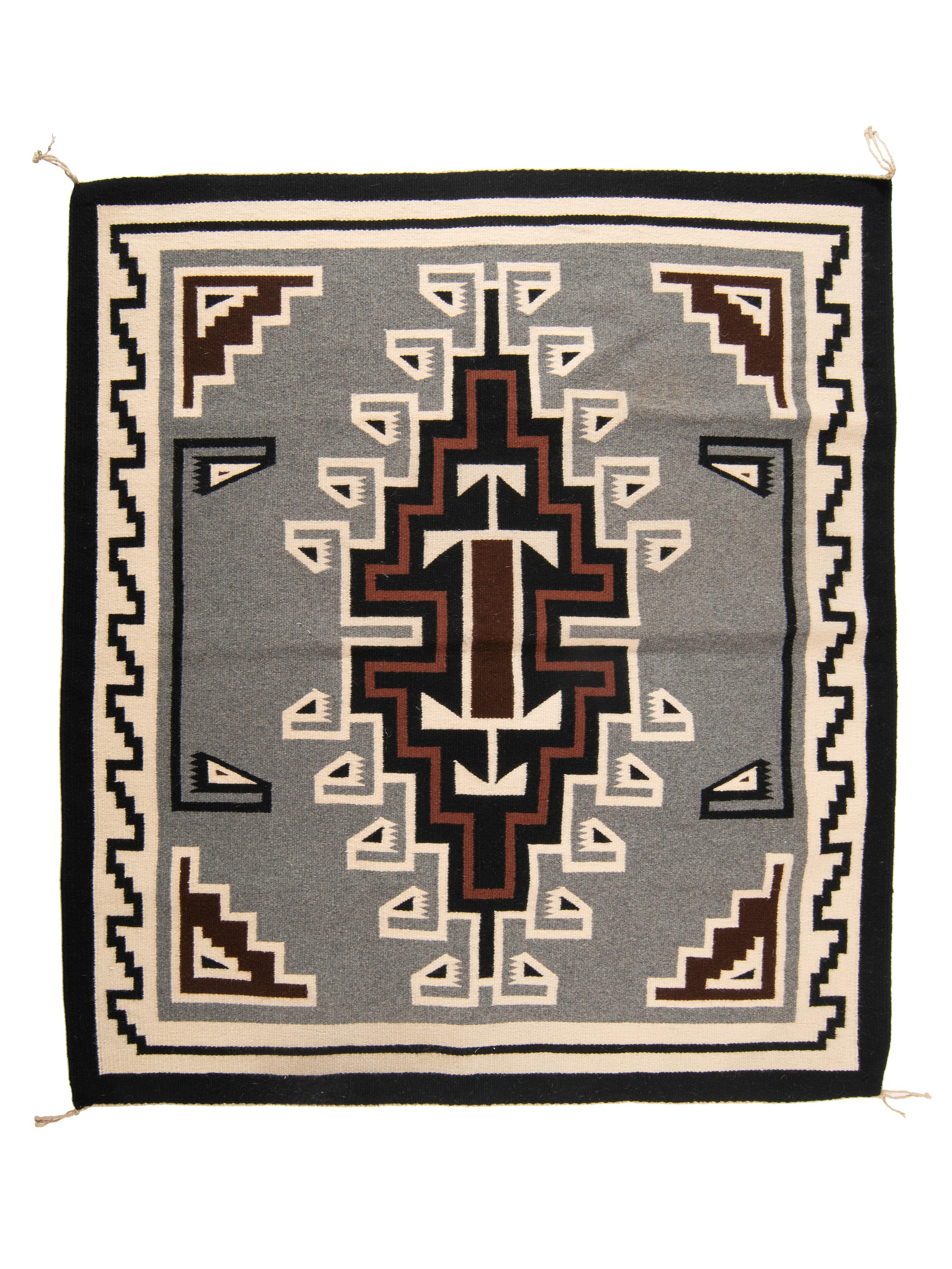 Navajo Two Grey Hills Weaving / Rug
