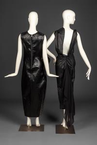 Rick Owens Dress with Olmar and Mirta Black Leather Dress