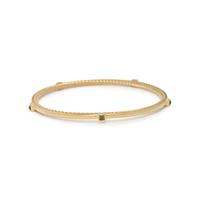 DAVID YURMAN, YELLOW GOLD AND PRASIOLITE BANGLE BRACELET