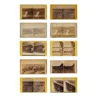 Haynes, F. Jay (1853-1921). A group of 10 stereoviews documenting Northern Pacific Railroad construction.