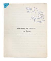 STAPLEDON, OLAF. Conflict of Wisdoms, 1949. Typescript of the essay. With ALS to John Gawsworth