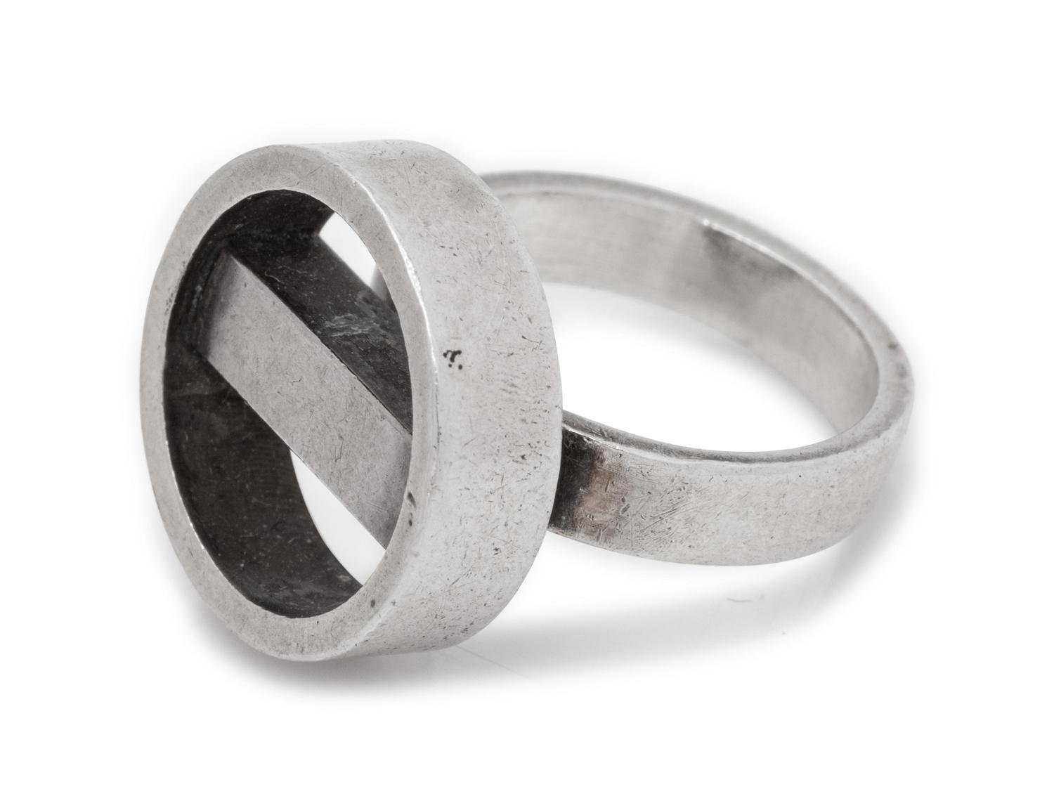 A Modernist Sterling Silver Ring, Soren Georg Jensen for Georg Jensen,