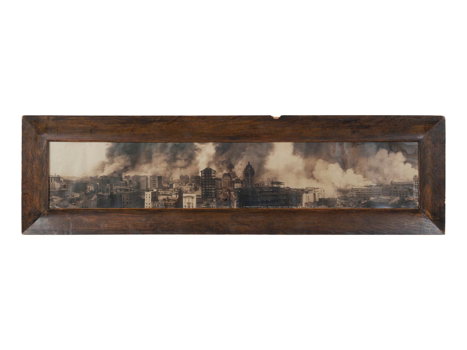 PILLSBURY, Arthur C. (1870-1946), photographer. The Burning of San Francisco. April 18, 06. View from St. Francis Hotel, No. 101. 1906.