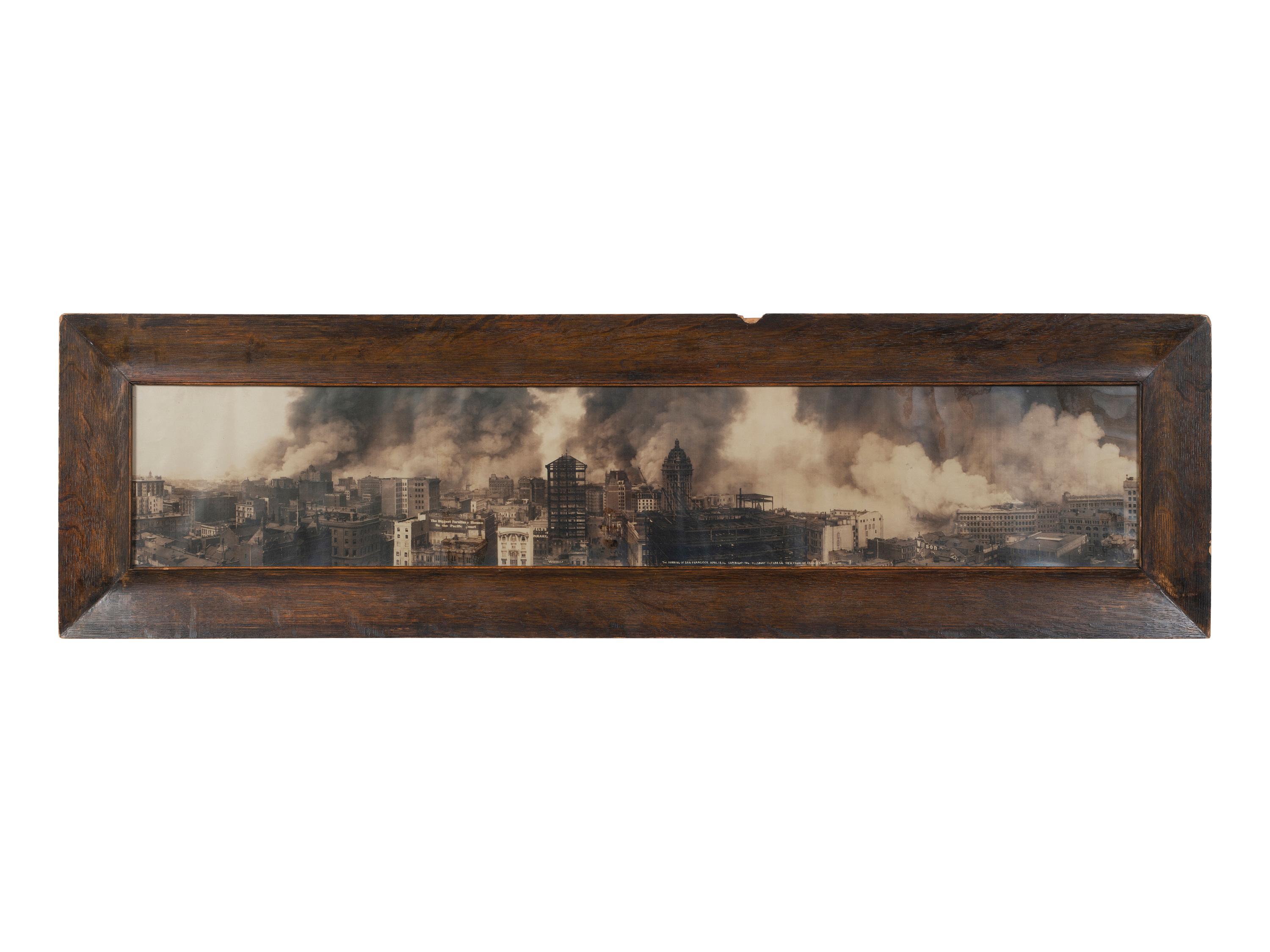 PILLSBURY, Arthur C. (1870-1946), photographer. The Burning of San Francisco. April 18, 06. View from St. Francis Hotel, No. 101. 1906.