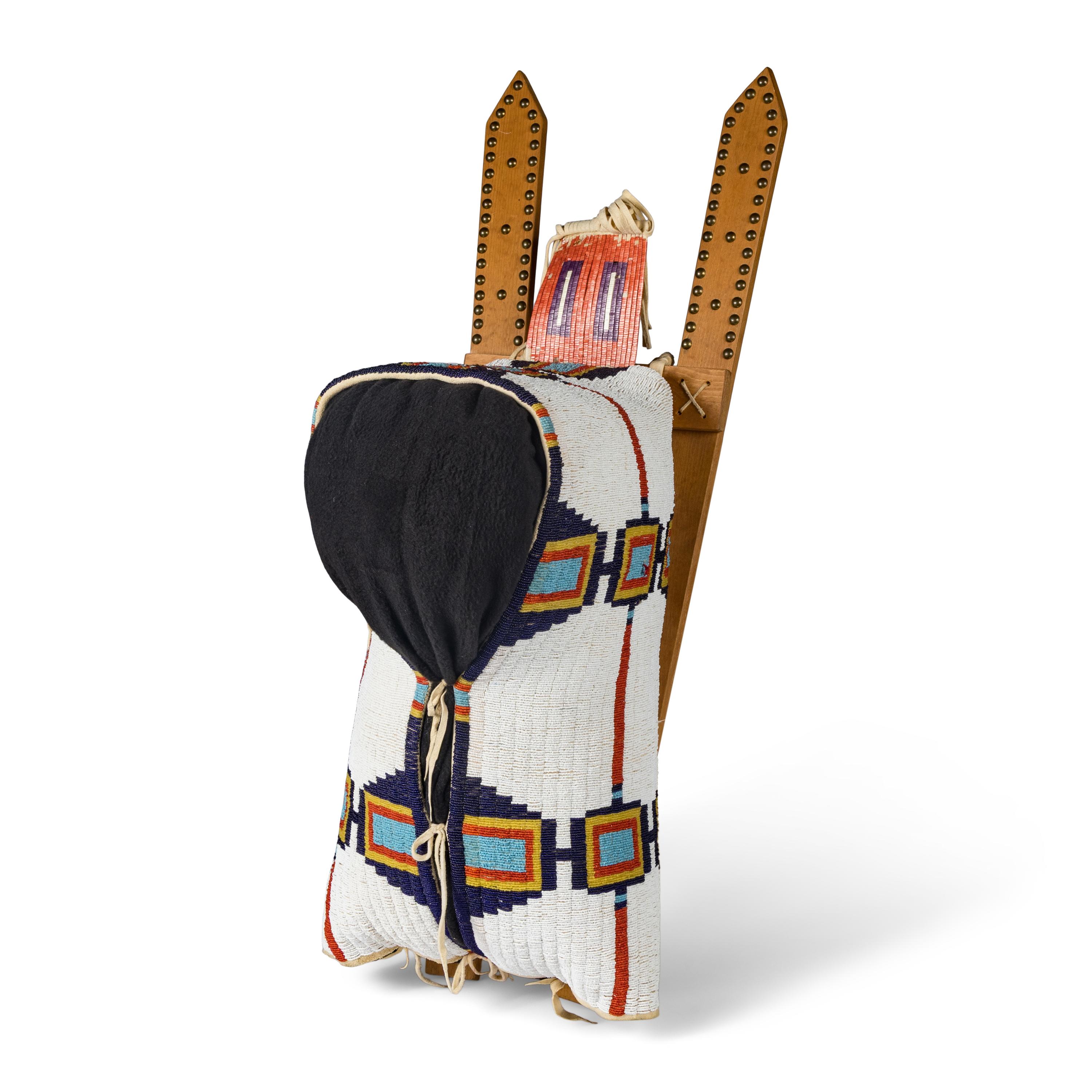 Cheyenne Beaded Hide Cradleboard