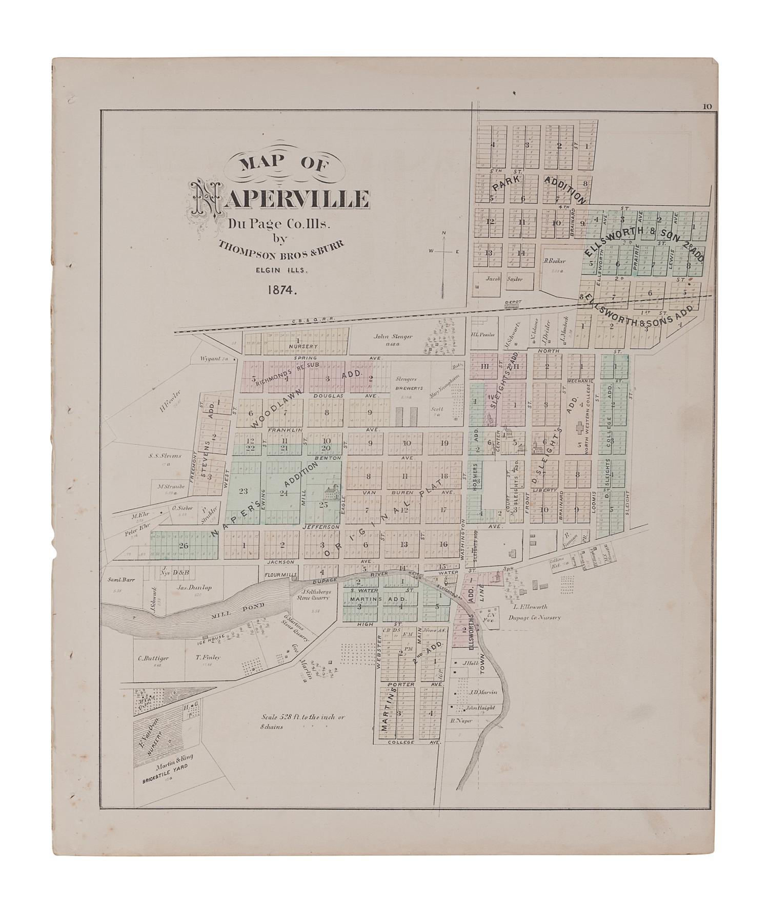 [ILLINOIS -- MAPS]. A group of 4 maps, comprising: