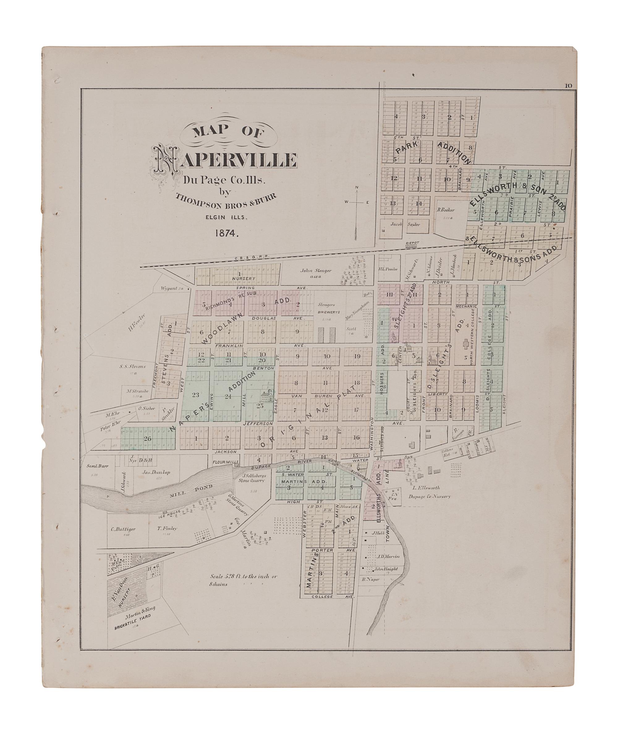 [ILLINOIS -- MAPS]. A group of 4 maps, comprising: