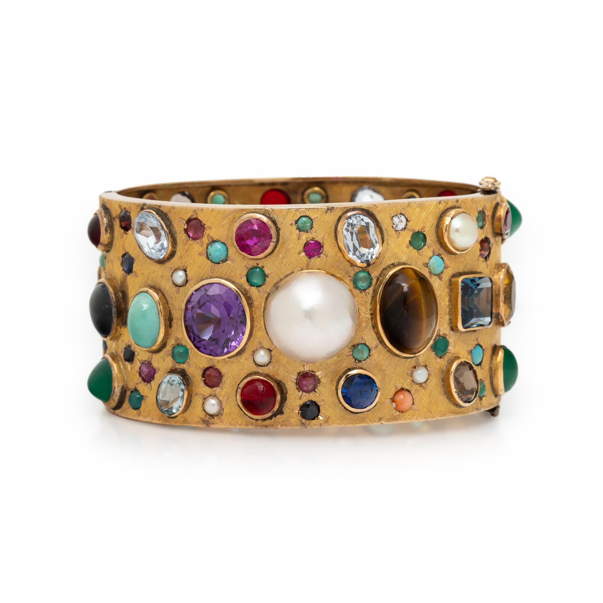 YELLOW GOLD CUFF BRACELET