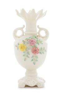 A Belleek Rose Isle Vase Height 12 1/2 inches. — SEVENTH GOLD MARK (1980-1993)