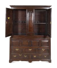 A George III Oak Linen Press