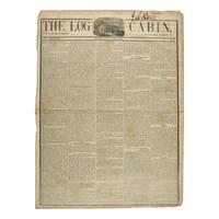 [Harrison, William Henry] The Death of American President William Henry Harrison is Announced in his own Newspaper, "The Log Cabin"