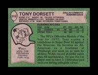 A Group of Six Topps Football Hall of Fame Rookie Cards (Including Tony Dorsett, John Elway, Dan Marino, Art Monk, Lawrence Taylor)