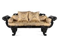 An Anglo-Colonial Ebony Settee