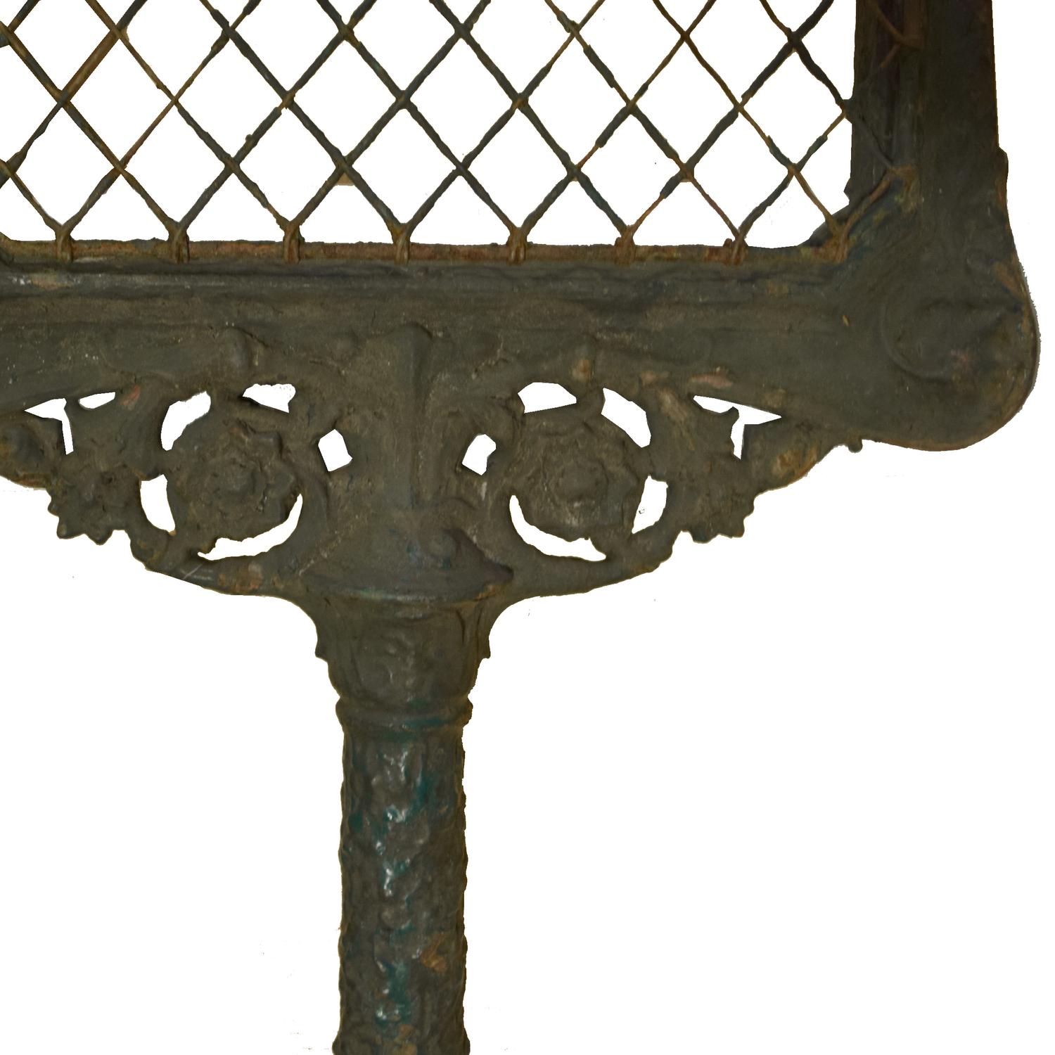 A Cast Iron Sign Post 25.5" W x 14" D x 103" H — France, 20th Century