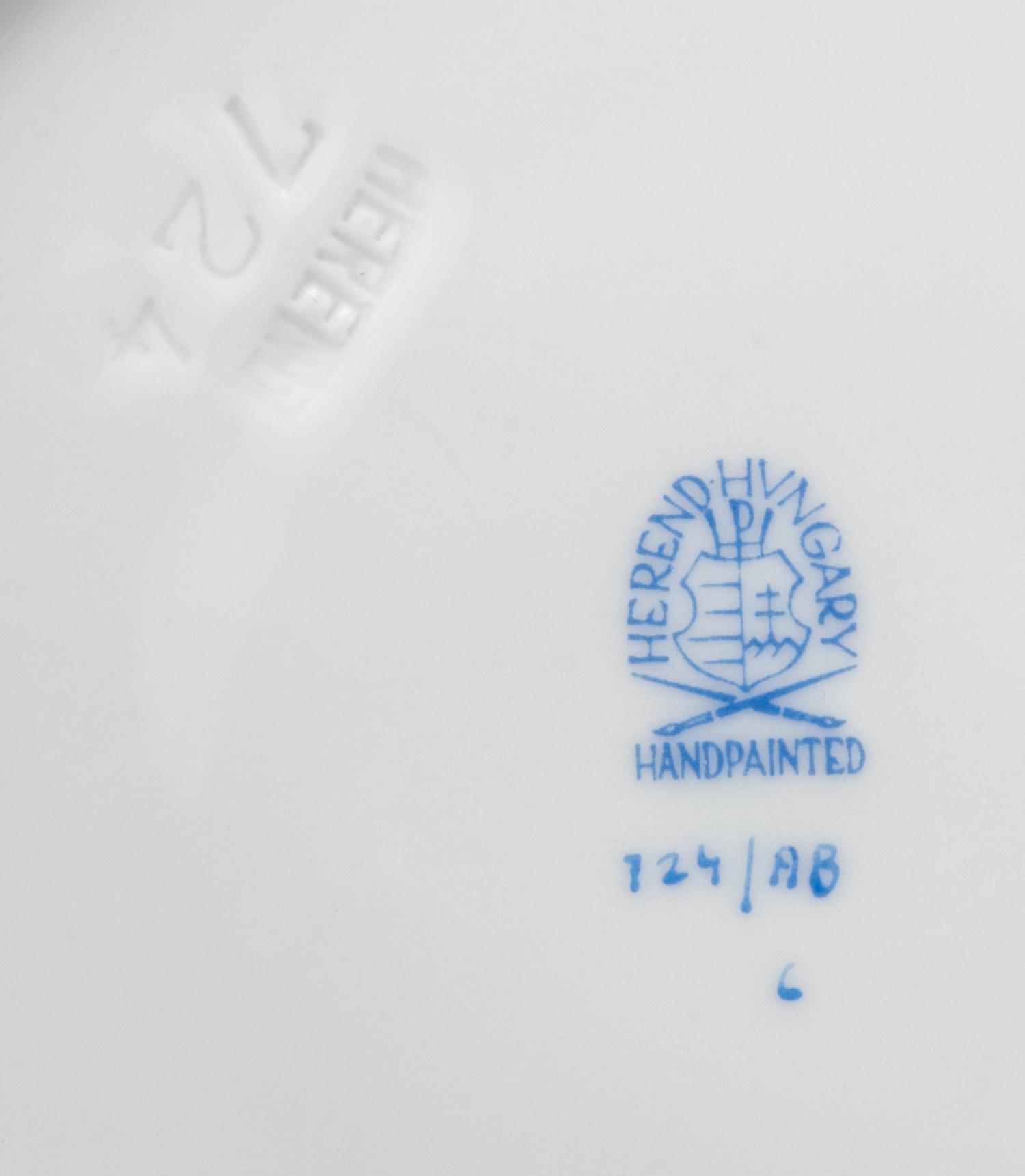 A Herend Porcelain Dinnerware Service