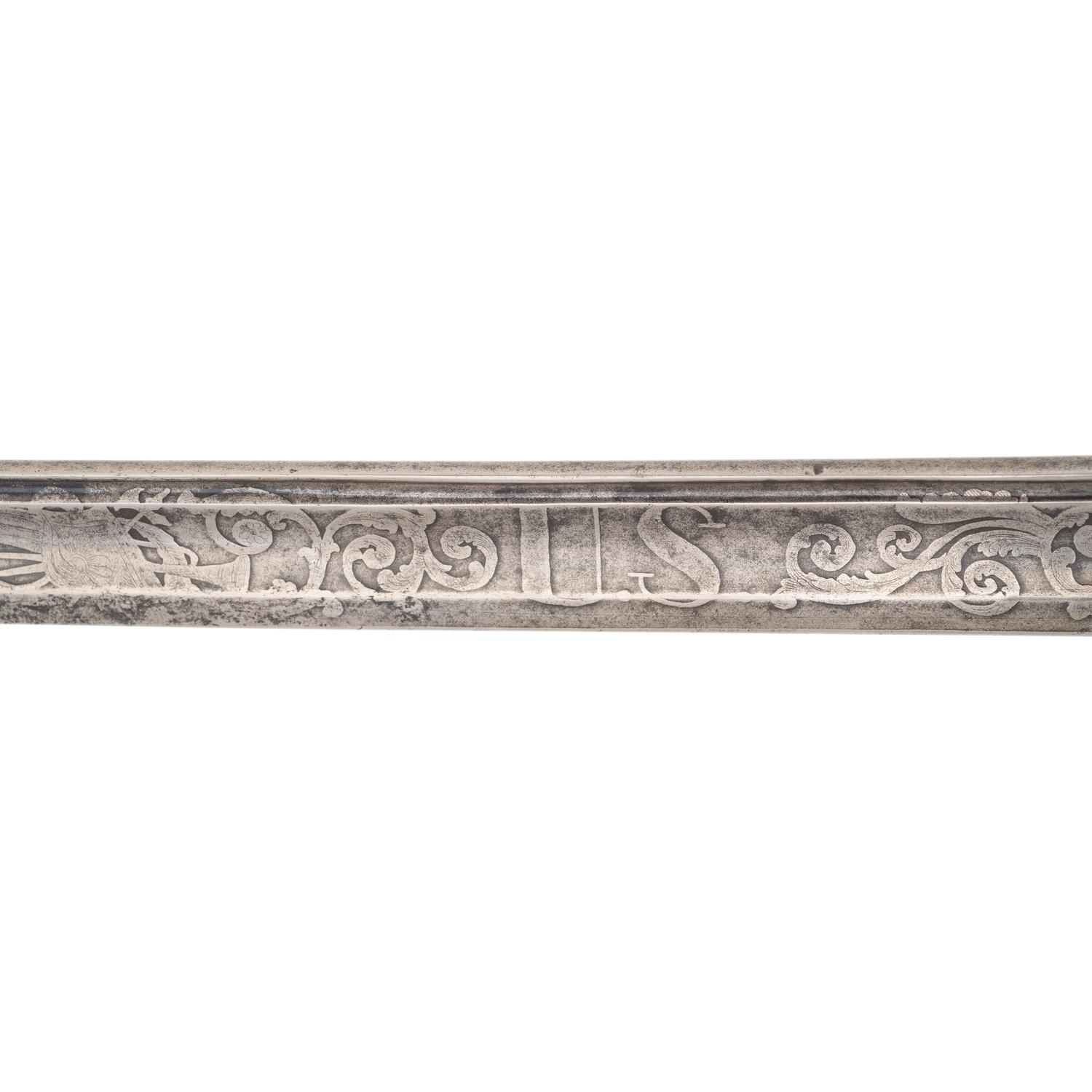 Hortsmann Retailed Import Model 1850 Staff and Field Officer's Sword Presented to Capt. Ira Ayer - 116th NY Infantry