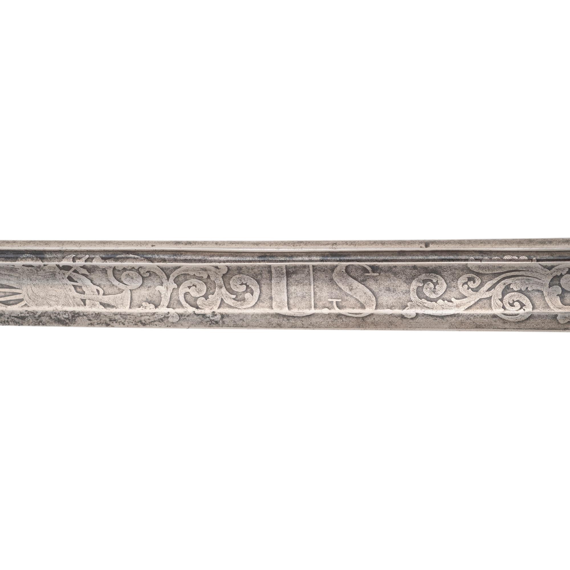 Hortsmann Retailed Import Model 1850 Staff and Field Officer's Sword Presented to Capt. Ira Ayer - 116th NY Infantry