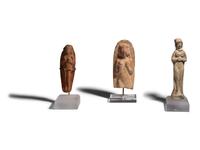 Three Near Eastern Terracotta Figures of Ishtar