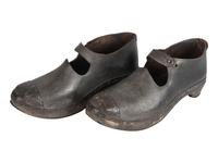 [CIVIL WAR]. Confederate wooden-soled shoes, ca 1861-1865.