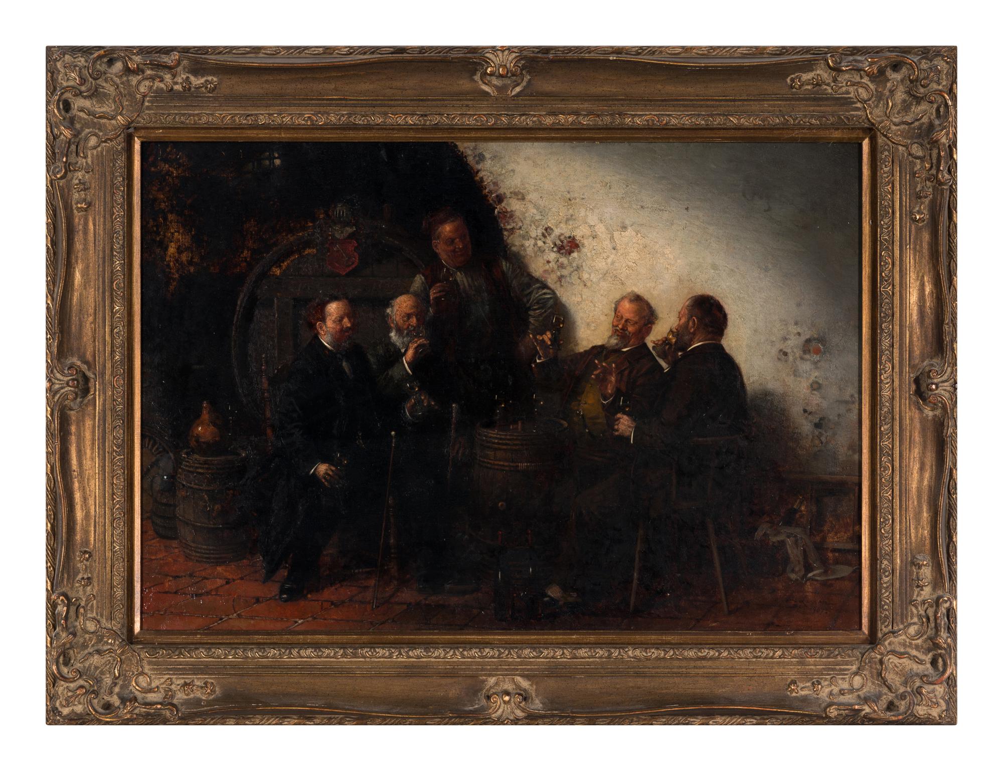Gentlemen Tasting in the Cellar , 1907