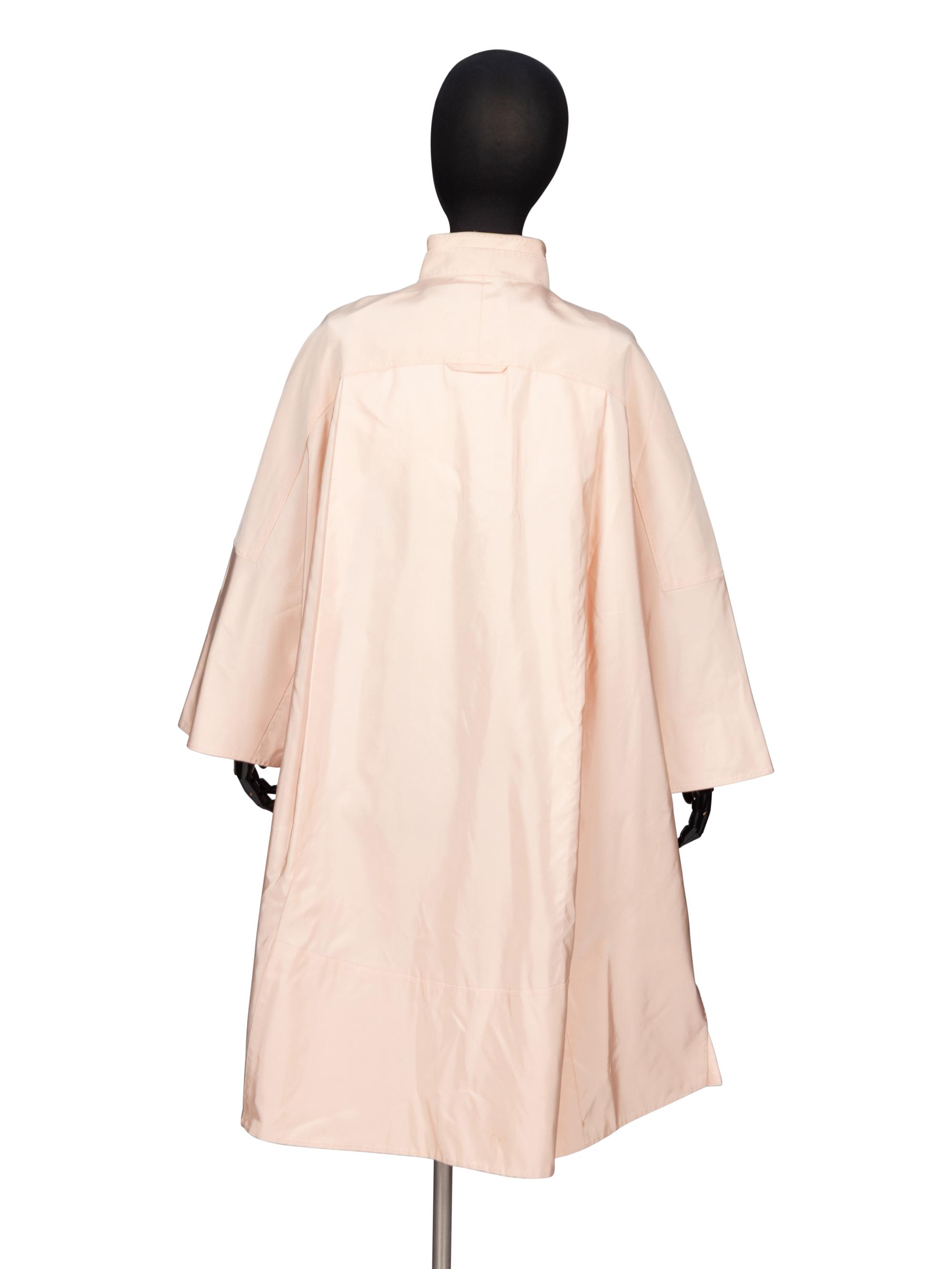 Ralph Rucci, Pale Pink Silk Swing Coat