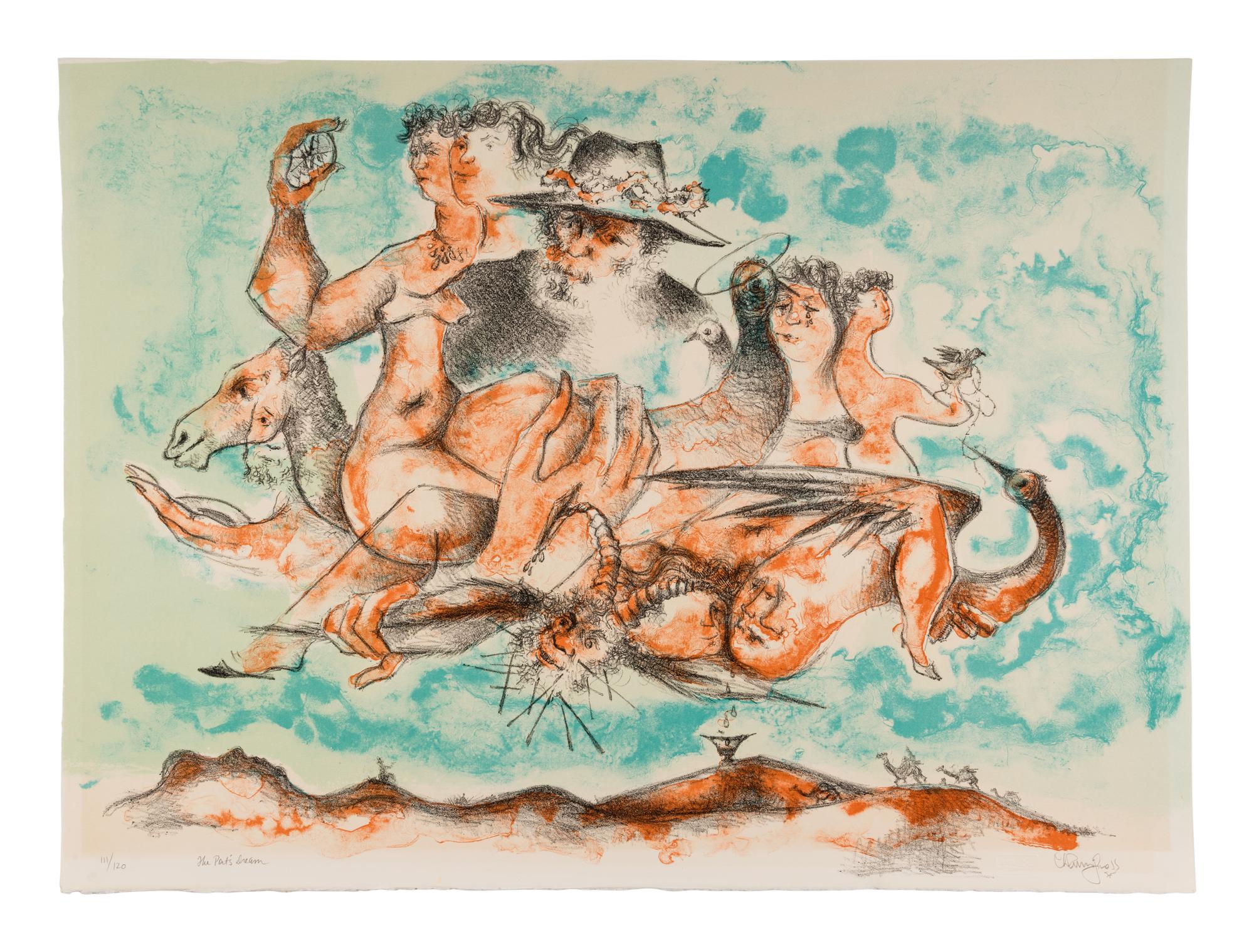9 Plates from Ten Lithographs by Ten Artists Including works by Alex Katz, Jack Beal, Fairfield Porter, James Brooks, Red Grooms, Chaim Gross, Philip Guston, Richard Lindner, and Robert Andrew Park.