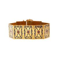 YELLOW GOLD, ENAMEL, AND RUBY BRACELET