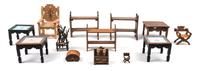A Group of Thirteen Southwestern Style Furniture Articles — Joe and Kay Franek and others