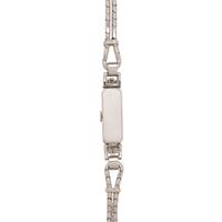 ART DECO, PLATINUM AND DIAMOND WATCH