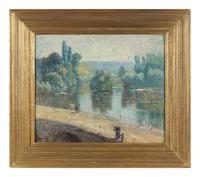 Figures on a Normandy Bridge