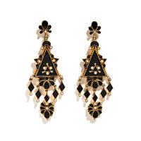 VICTORIAN, ONYX AND SEED PEARL EARRINGS