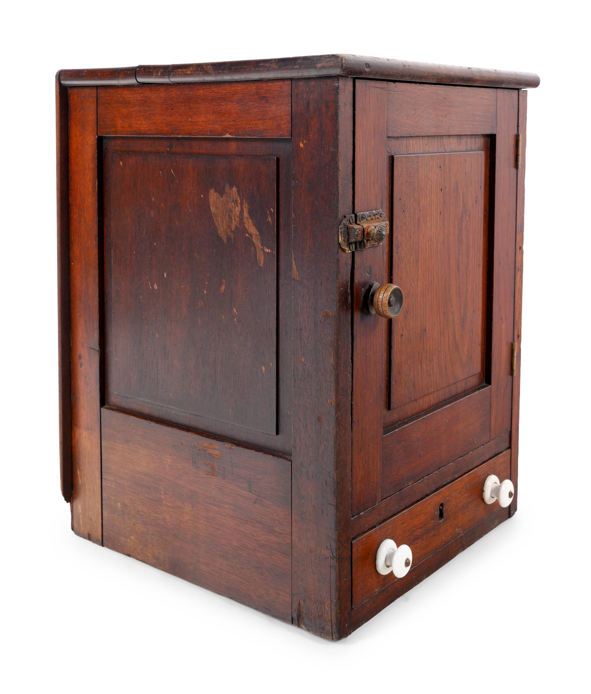 An Oak Doctor's Medical Cabinet