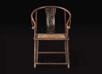 A rare Chinese hardwood horseshoe-back chair, Late Ming to early Qing dynasty 珍罕硬木圈椅 明末或清初