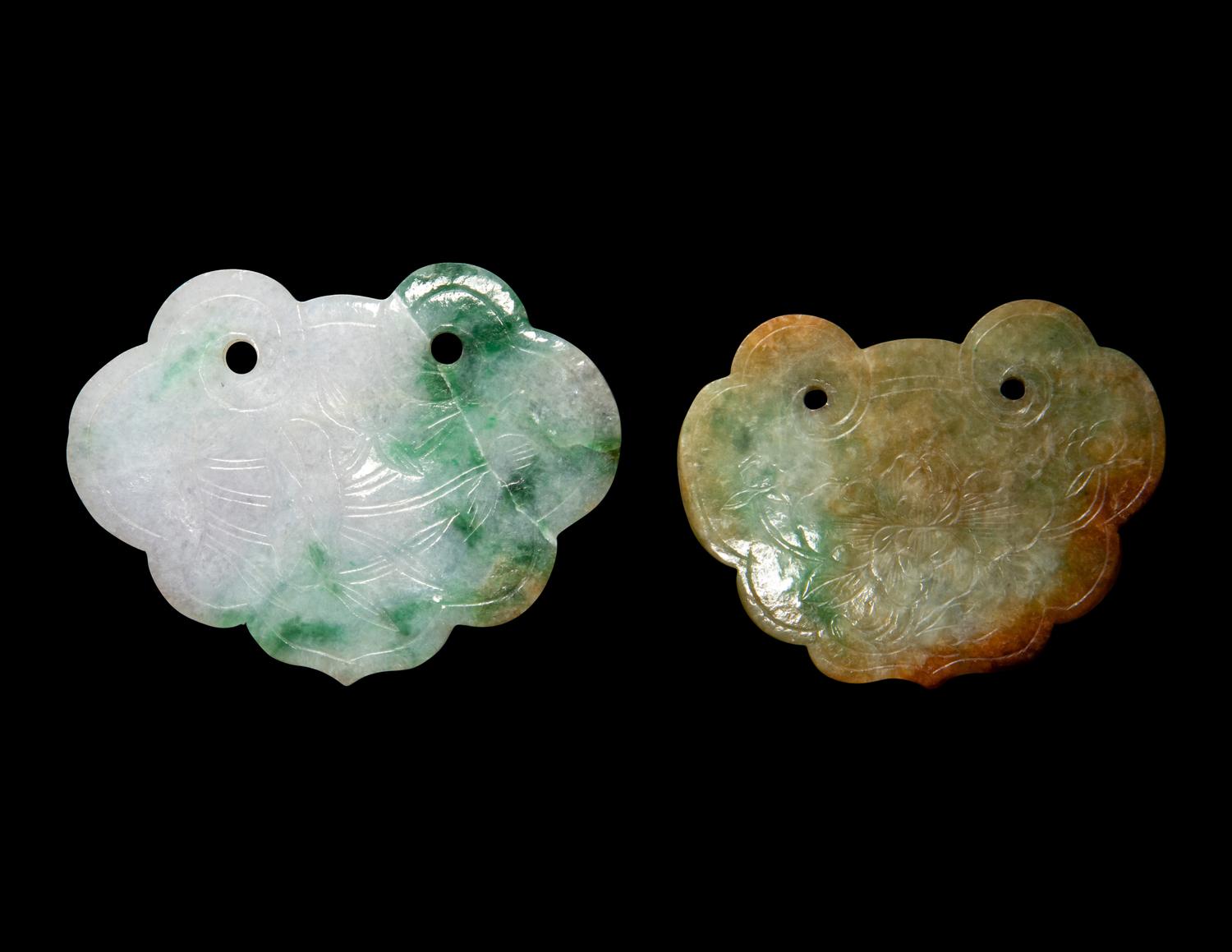 Four Chinese Jadeite Pendants
