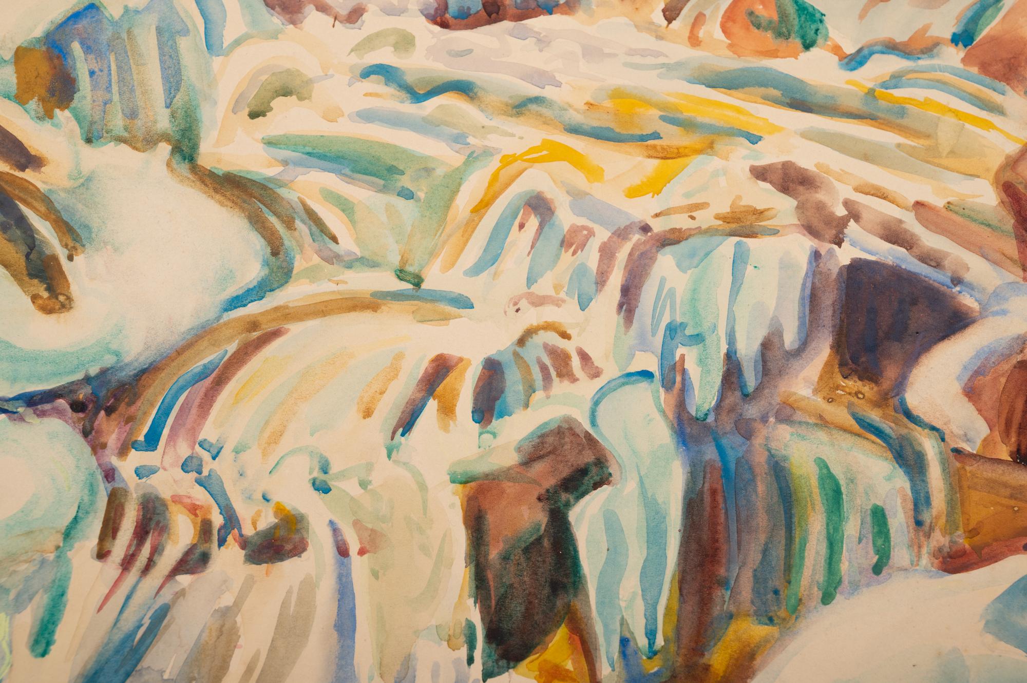 Snow, Rocks and Stream - Manitou