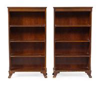 A Pair of American Mahogany Bookshelves