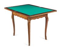 A Louis XV Style Bronze Mounted Marquetry Game Table