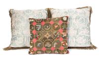 A Group of Twelve Pillows Largest 24 x 24 inches.