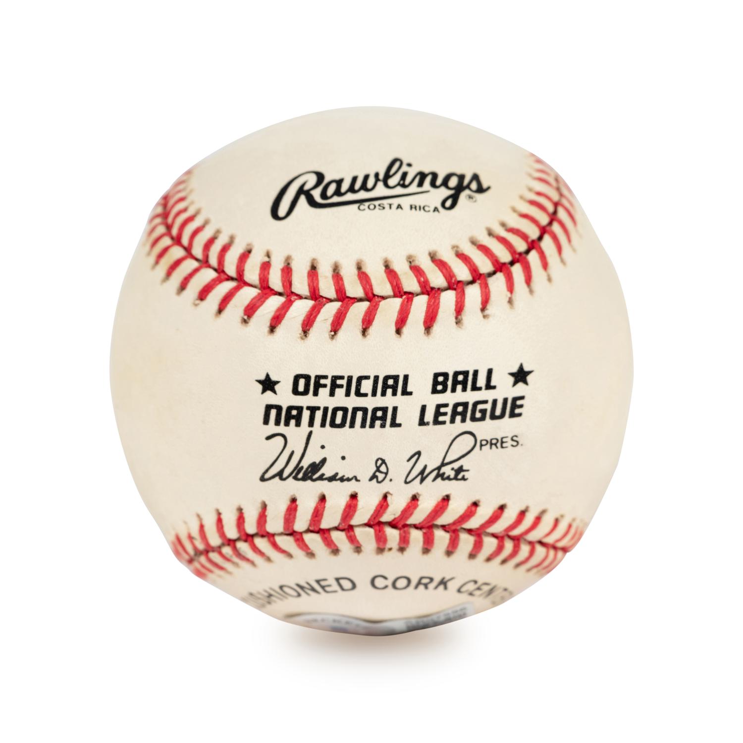 A Hank Aaron Signed Autograph Baseball (Beckett Authentication Services BAS Certified),