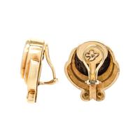SUSAN BERMAN, YELLOW GOLD AND COIN EARCLIPS