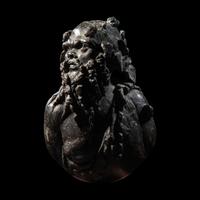 A Roman Bronze Silenus Applique