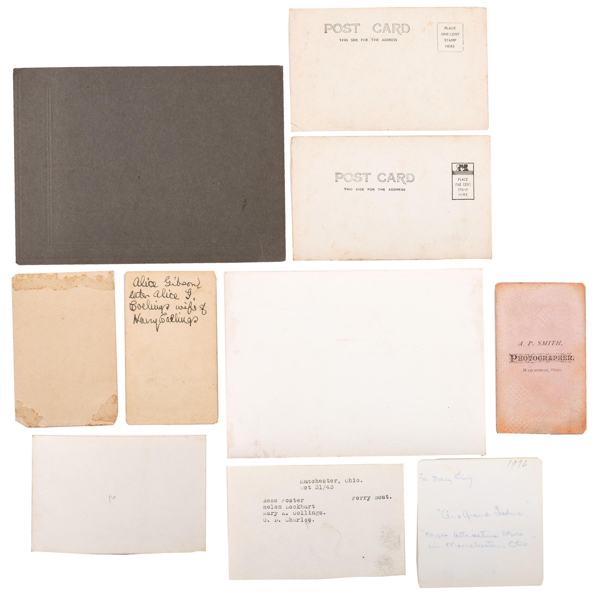 [GENERAL AMERICANA]. An archive associated with the Collings/Kirker family of Adams Co., Ohio, including: