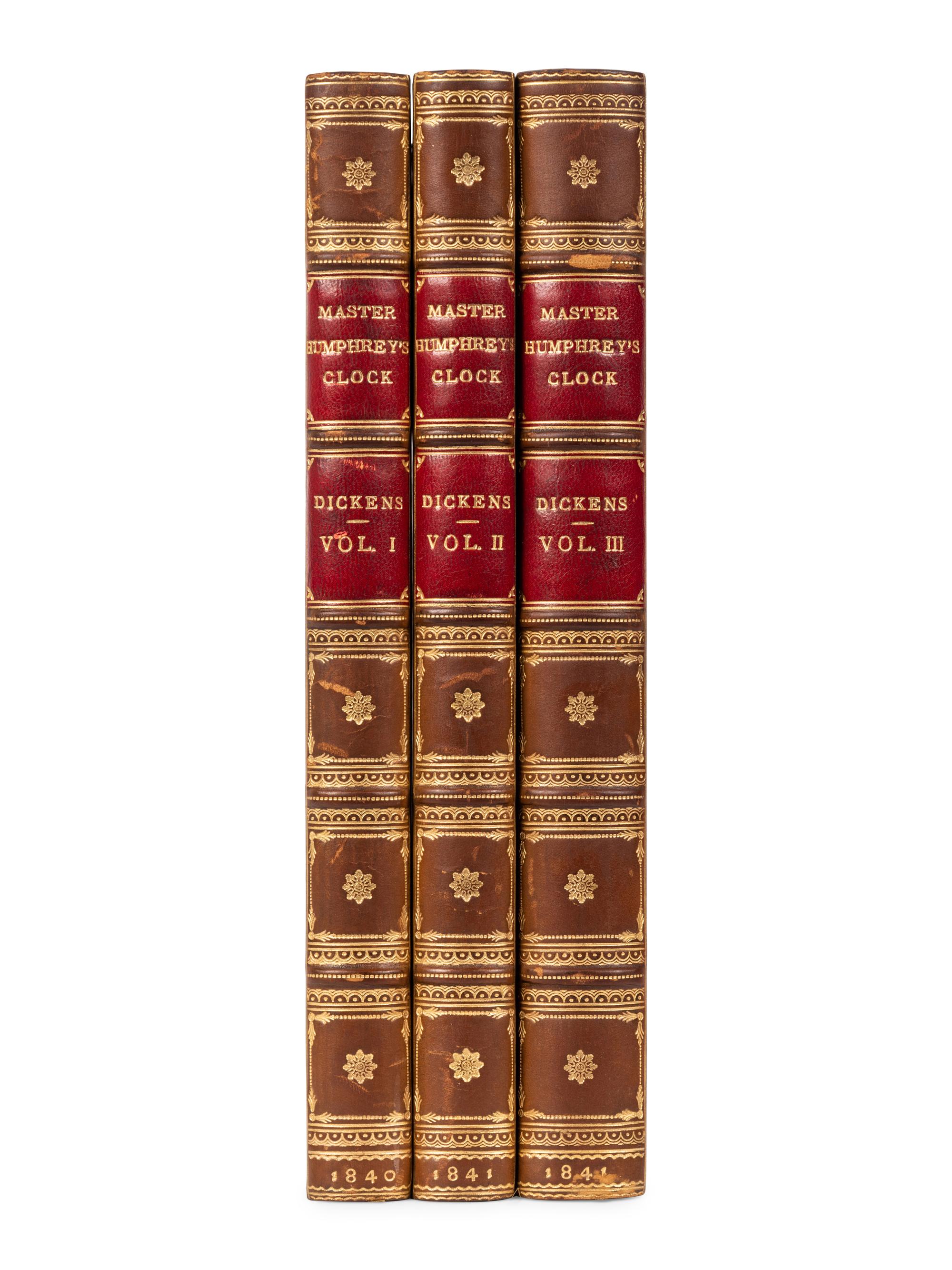 DICKENS, Charles (1812-1870). Master Humphrey's Clock . London: Chapman and Hall, 1840-1841.