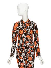 [ARO] PRADA, FLORAL-PRINT PANT ENSEMBLE, 2019