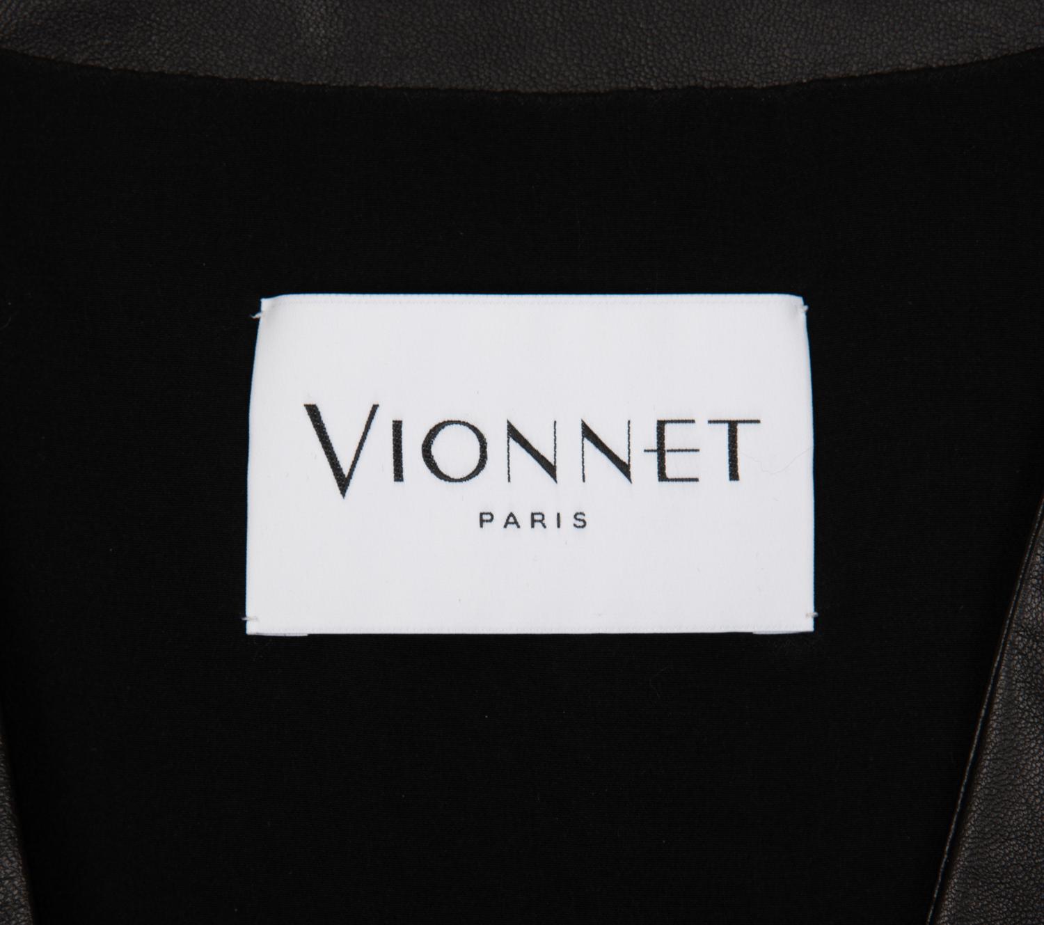Vionnet Leather Coat