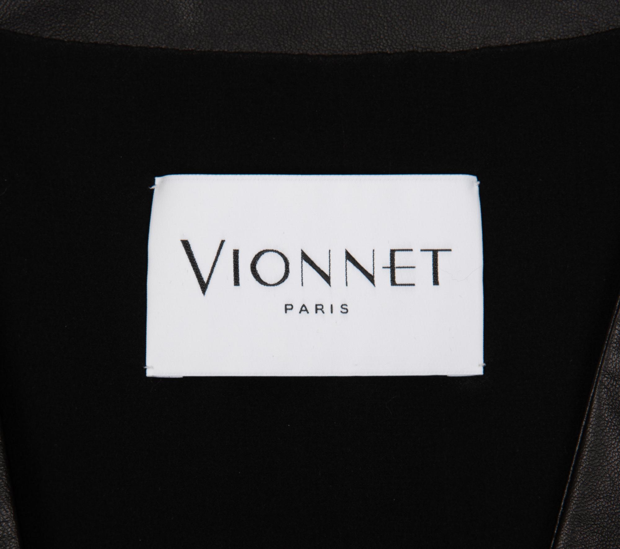 Vionnet Leather Coat