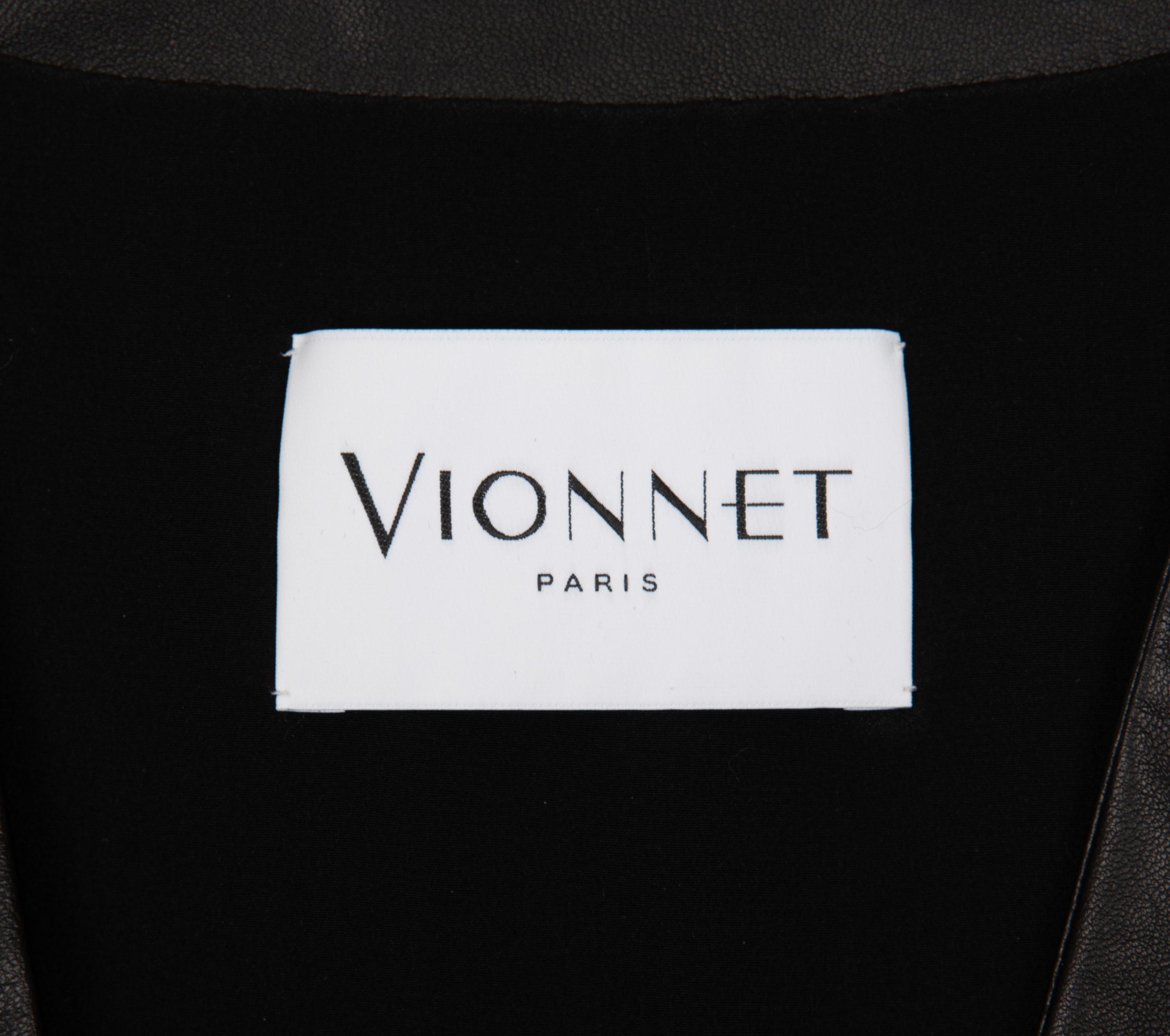 Vionnet Leather Coat