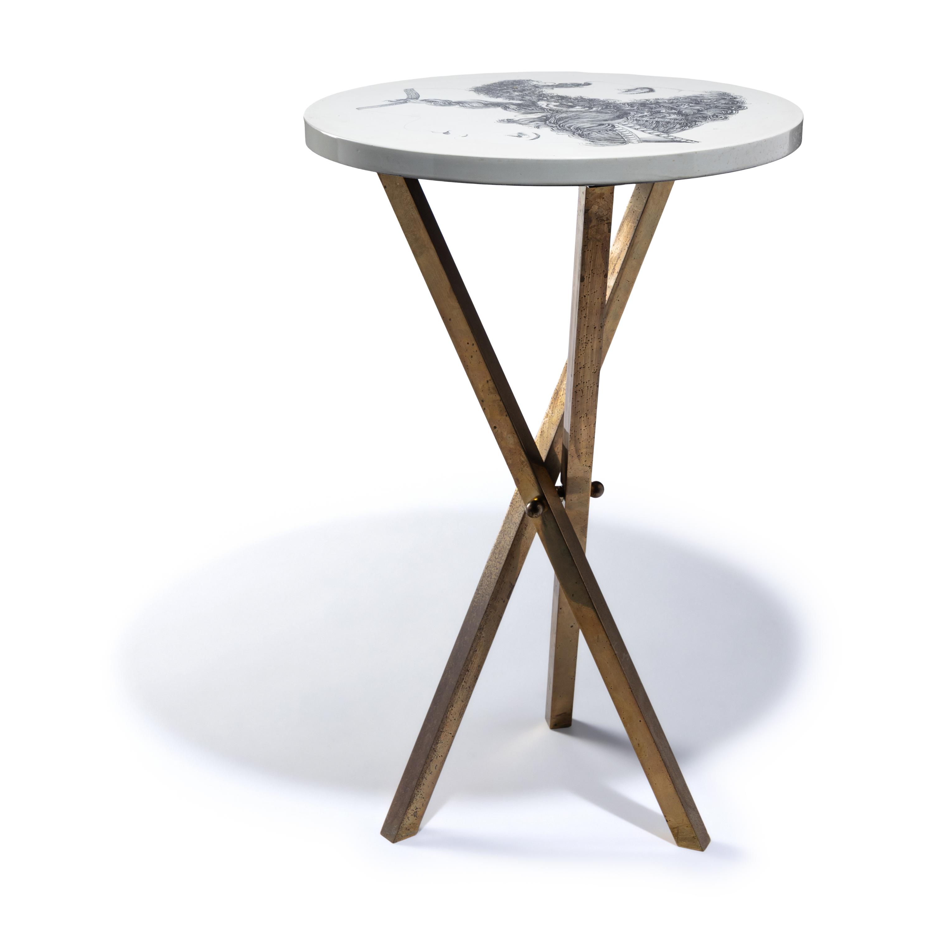 Piero Fornasetti (Italian, 1913-1988) — 'Giano Bifronte ' Side Table