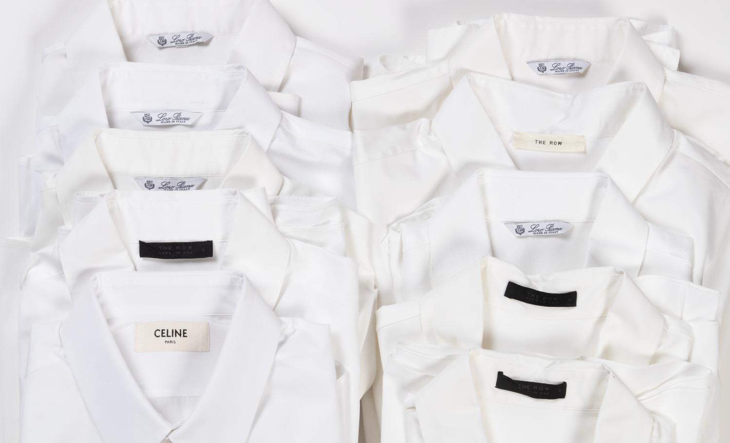Ten Designer Dress Shirts: One Celine, Four The Row, and Five Loro Piana