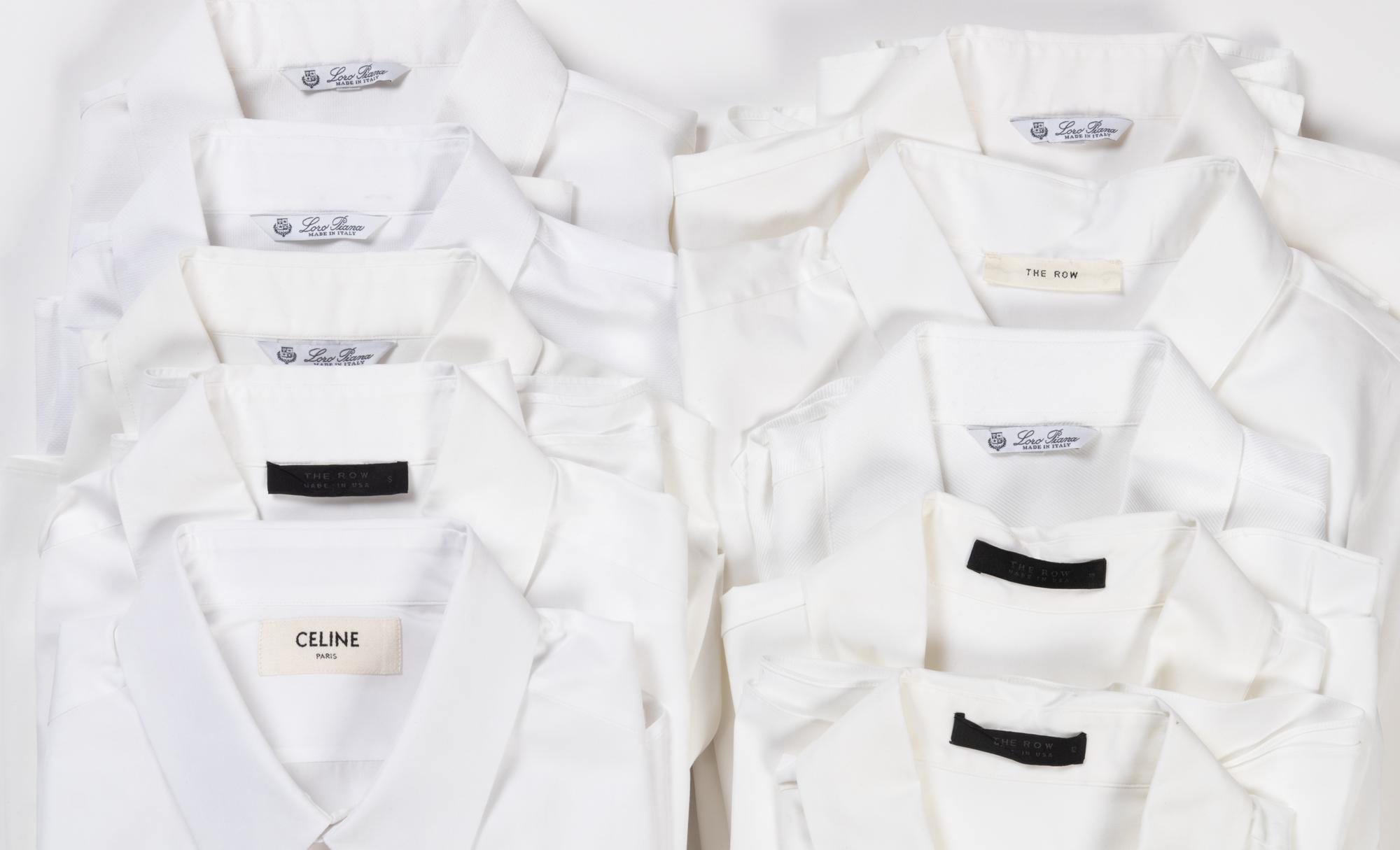 Ten Designer Dress Shirts: One Celine, Four The Row, and Five Loro Piana